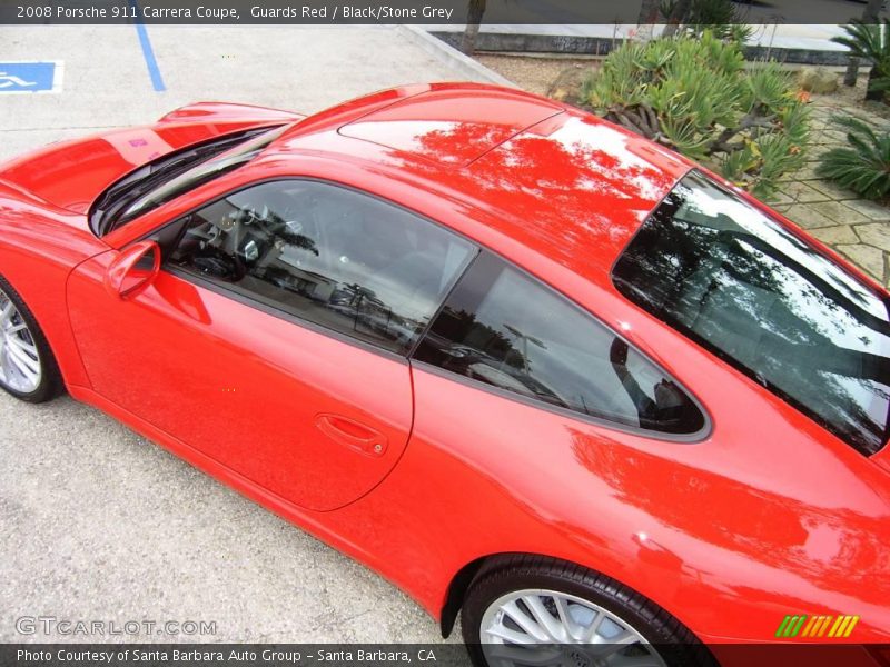 Guards Red / Black/Stone Grey 2008 Porsche 911 Carrera Coupe