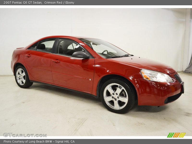 Crimson Red / Ebony 2007 Pontiac G6 GT Sedan