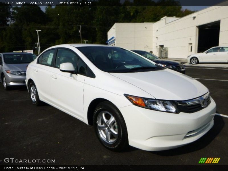 Front 3/4 View of 2012 Civic NGV Sedan