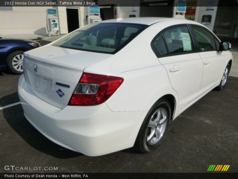  2012 Civic NGV Sedan Taffeta White