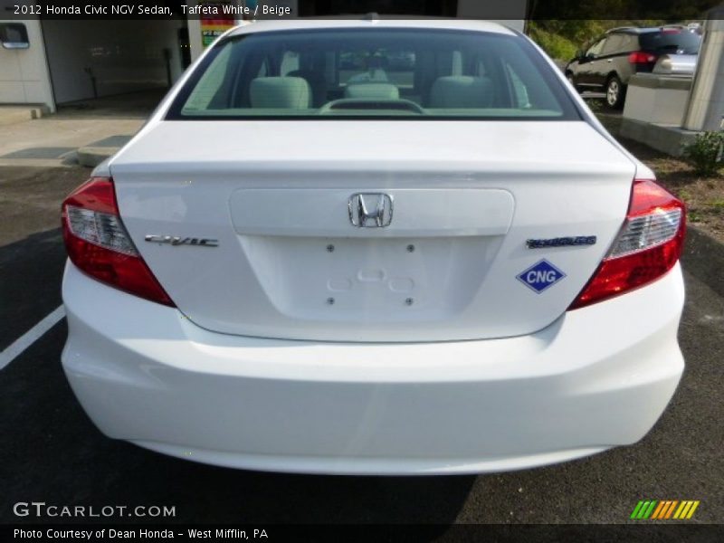  2012 Civic NGV Sedan Taffeta White