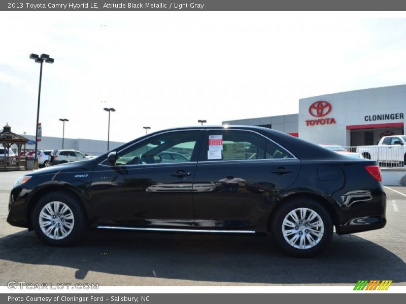 Attitude Black Metallic / Light Gray 2013 Toyota Camry Hybrid LE