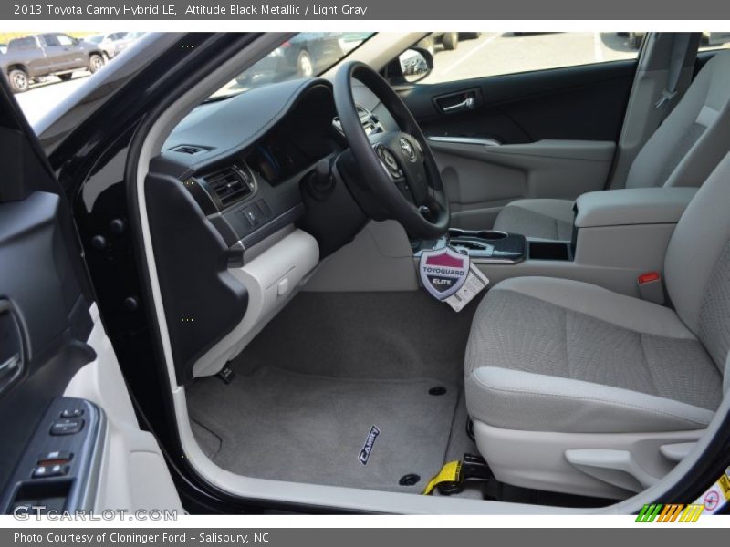 Attitude Black Metallic / Light Gray 2013 Toyota Camry Hybrid LE