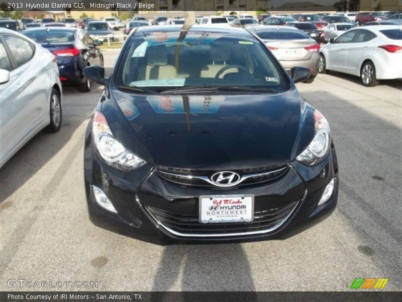 Midnight Black / Beige 2013 Hyundai Elantra GLS