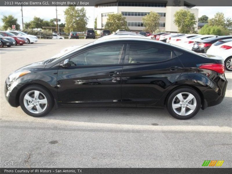 Midnight Black / Beige 2013 Hyundai Elantra GLS