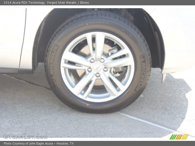 Forged Silver Metallic / Ebony 2014 Acura RDX Technology