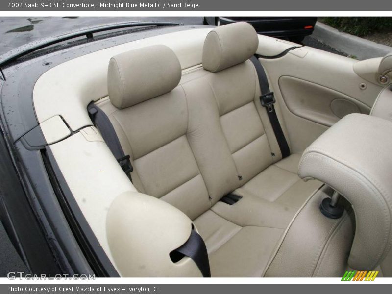 Midnight Blue Metallic / Sand Beige 2002 Saab 9-3 SE Convertible
