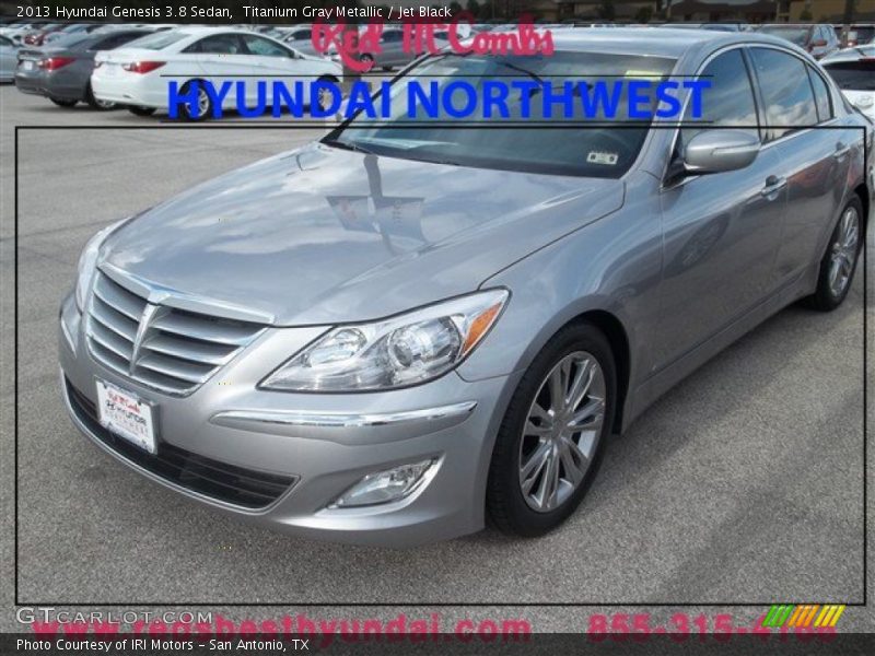 Titanium Gray Metallic / Jet Black 2013 Hyundai Genesis 3.8 Sedan