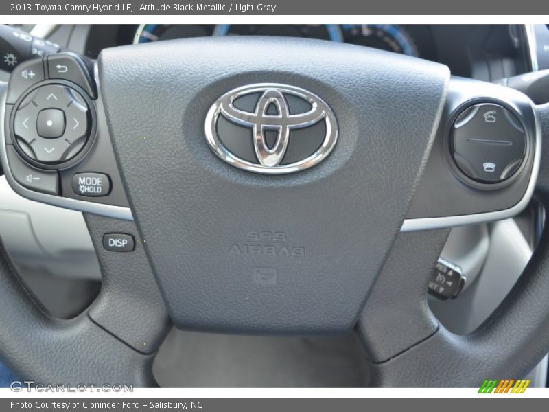 Attitude Black Metallic / Light Gray 2013 Toyota Camry Hybrid LE