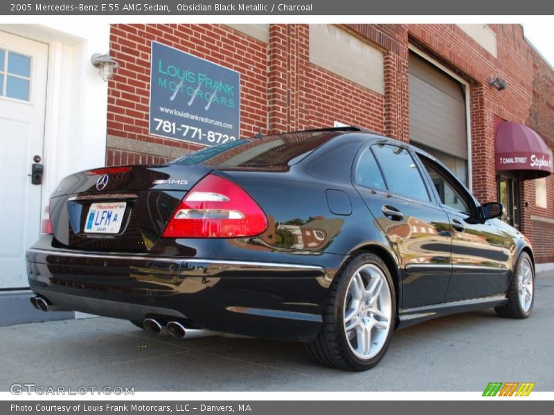 Obsidian Black Metallic / Charcoal 2005 Mercedes-Benz E 55 AMG Sedan
