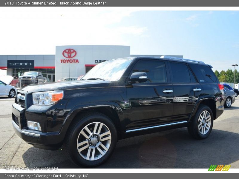 Black / Sand Beige Leather 2013 Toyota 4Runner Limited