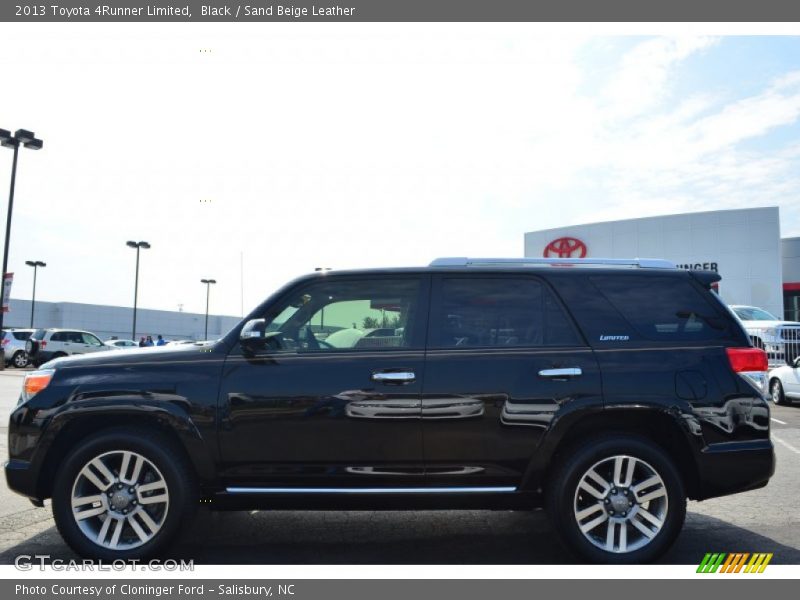 Black / Sand Beige Leather 2013 Toyota 4Runner Limited