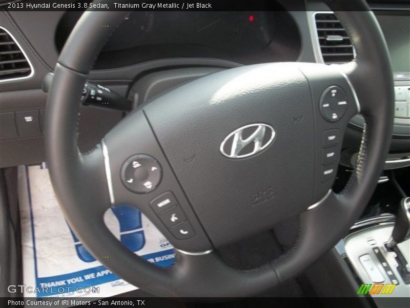 Titanium Gray Metallic / Jet Black 2013 Hyundai Genesis 3.8 Sedan