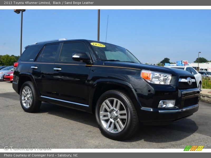 Black / Sand Beige Leather 2013 Toyota 4Runner Limited