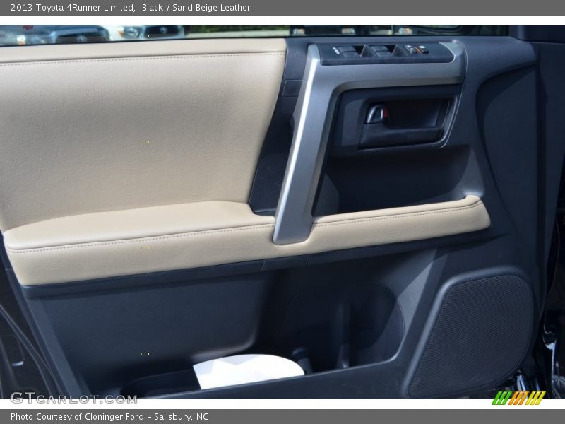 Black / Sand Beige Leather 2013 Toyota 4Runner Limited