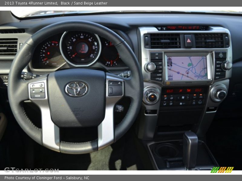 Black / Sand Beige Leather 2013 Toyota 4Runner Limited