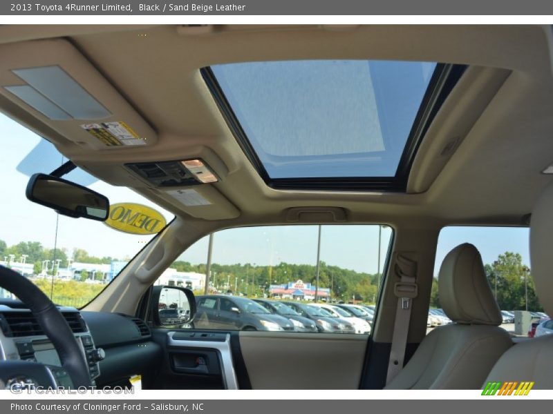 Black / Sand Beige Leather 2013 Toyota 4Runner Limited
