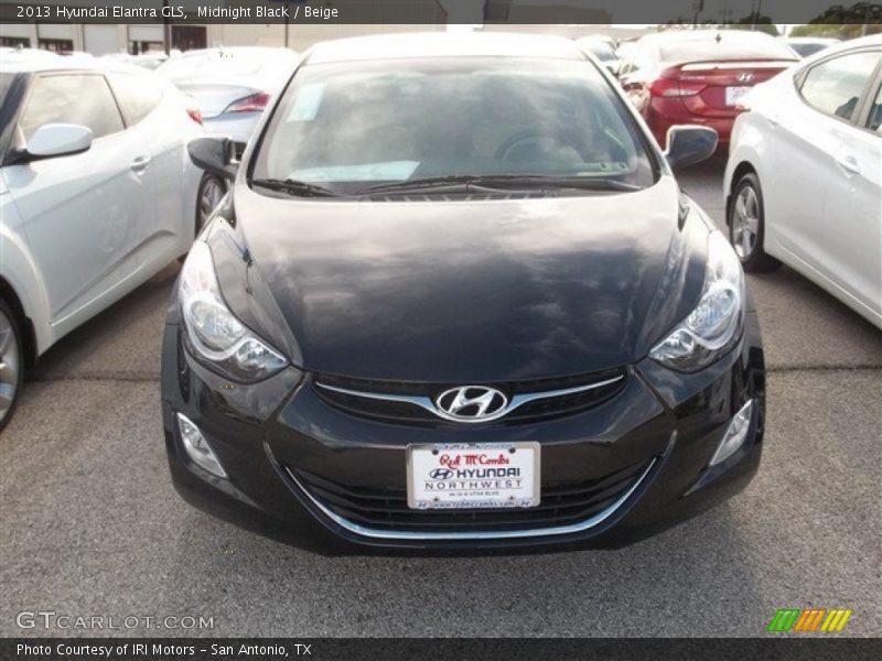 Midnight Black / Beige 2013 Hyundai Elantra GLS