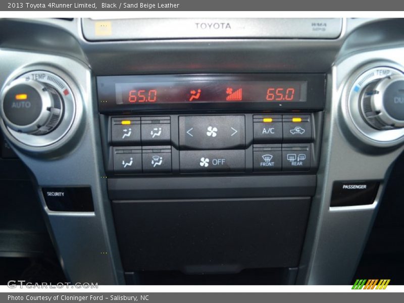 Black / Sand Beige Leather 2013 Toyota 4Runner Limited