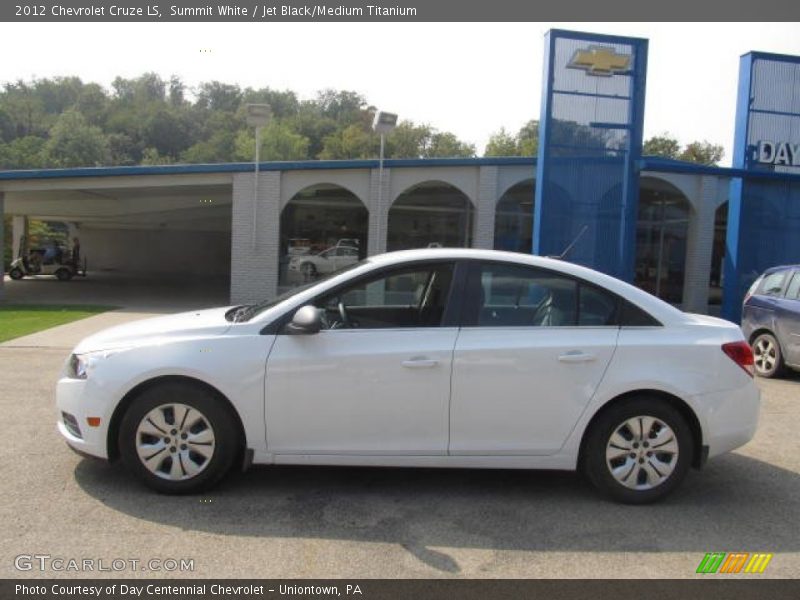 Summit White / Jet Black/Medium Titanium 2012 Chevrolet Cruze LS