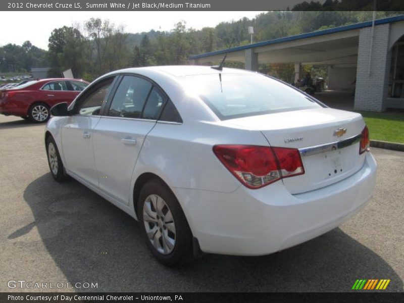 Summit White / Jet Black/Medium Titanium 2012 Chevrolet Cruze LS