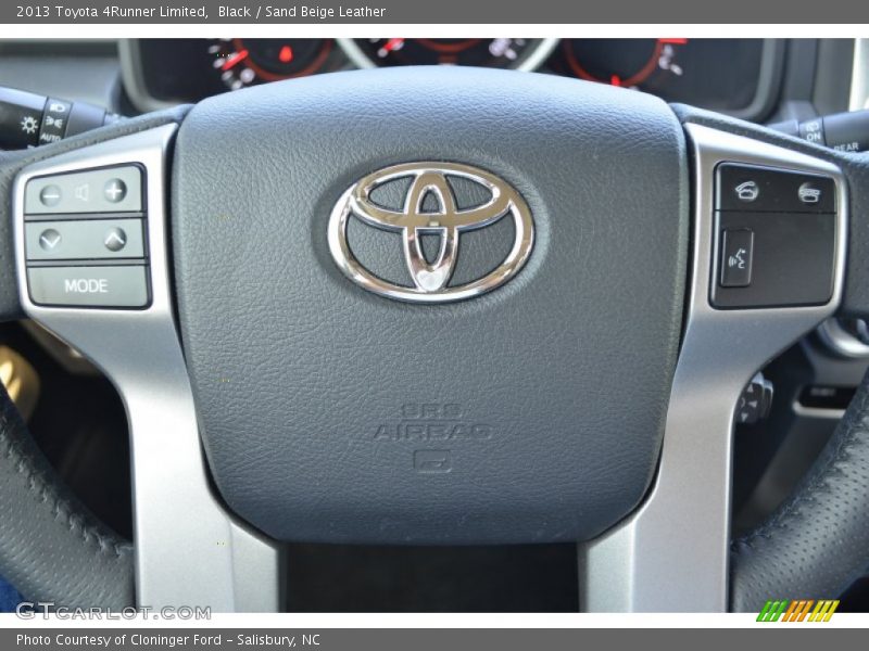 Black / Sand Beige Leather 2013 Toyota 4Runner Limited