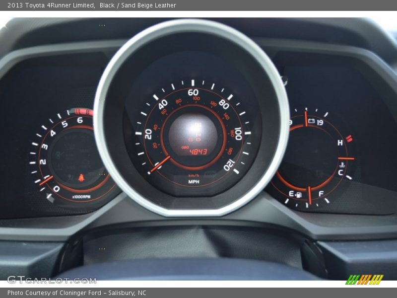 Black / Sand Beige Leather 2013 Toyota 4Runner Limited