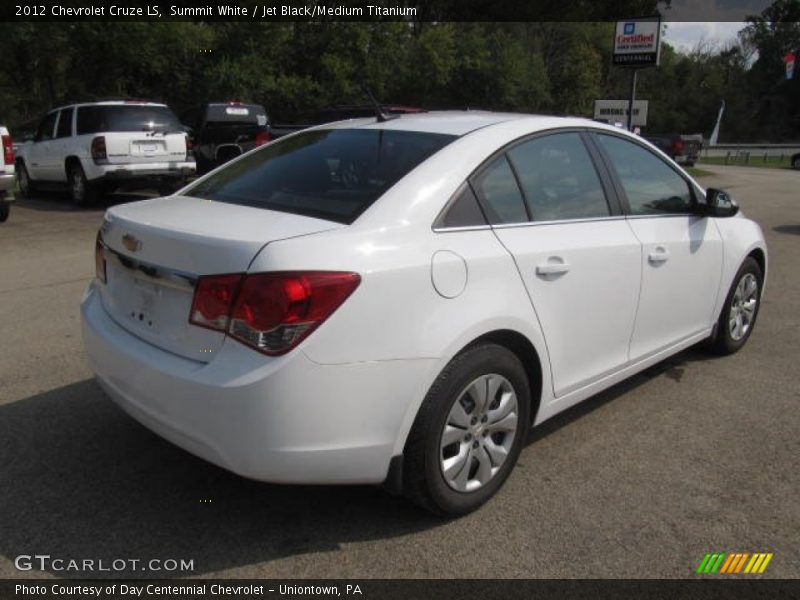 Summit White / Jet Black/Medium Titanium 2012 Chevrolet Cruze LS