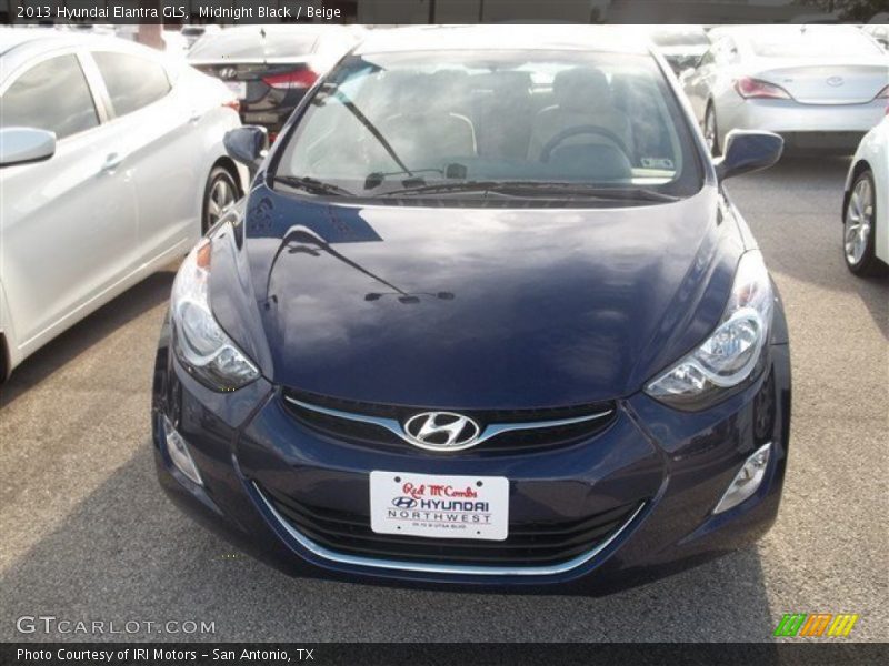 Midnight Black / Beige 2013 Hyundai Elantra GLS