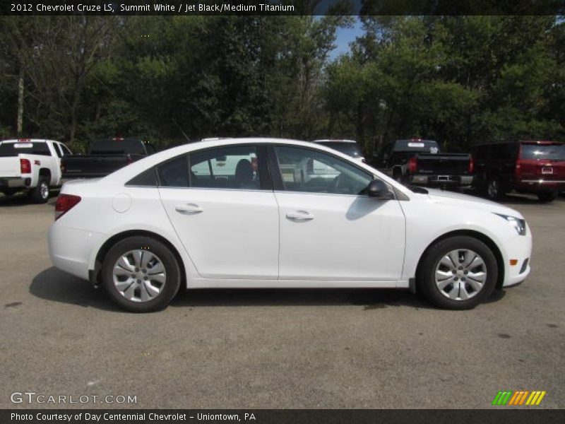 Summit White / Jet Black/Medium Titanium 2012 Chevrolet Cruze LS