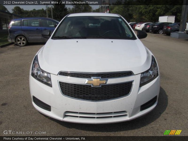 Summit White / Jet Black/Medium Titanium 2012 Chevrolet Cruze LS