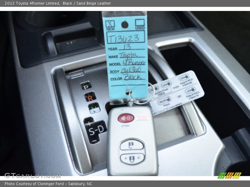 Black / Sand Beige Leather 2013 Toyota 4Runner Limited