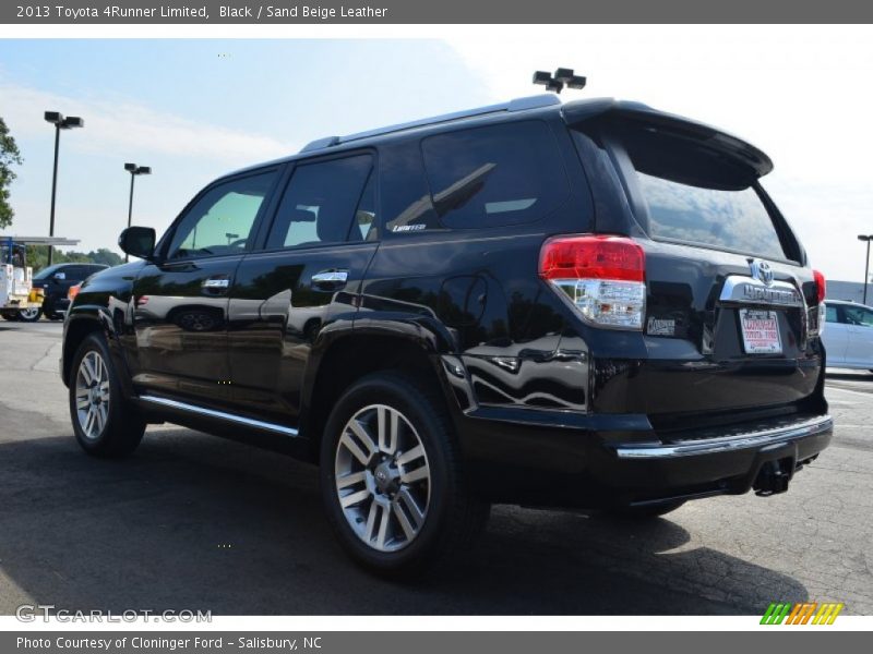 Black / Sand Beige Leather 2013 Toyota 4Runner Limited