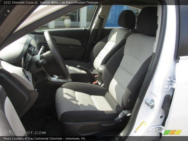 Summit White / Jet Black/Medium Titanium 2012 Chevrolet Cruze LS