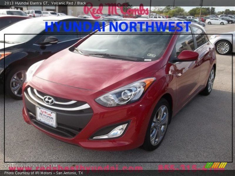 Volcanic Red / Black 2013 Hyundai Elantra GT