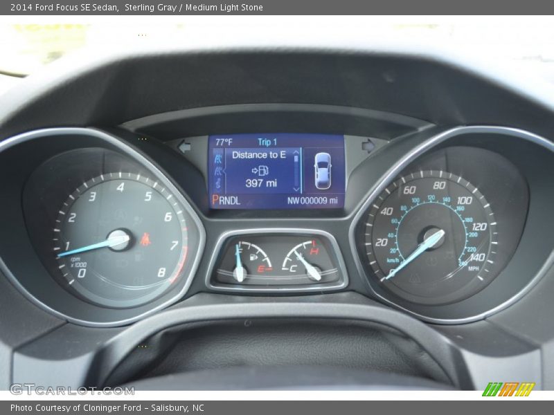 Sterling Gray / Medium Light Stone 2014 Ford Focus SE Sedan