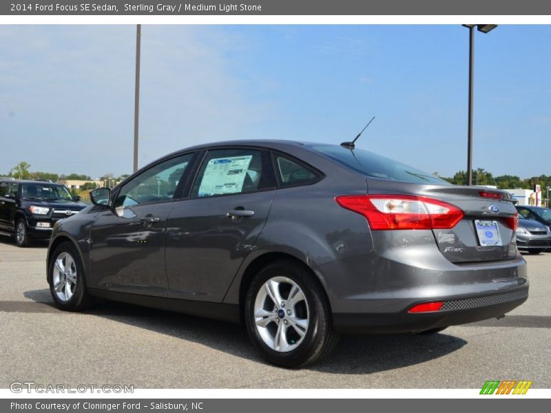 Sterling Gray / Medium Light Stone 2014 Ford Focus SE Sedan