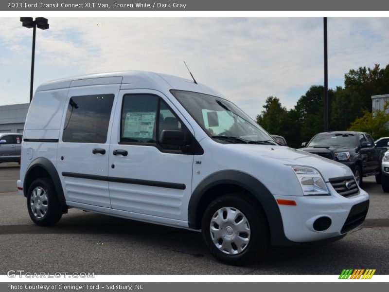 Frozen White / Dark Gray 2013 Ford Transit Connect XLT Van