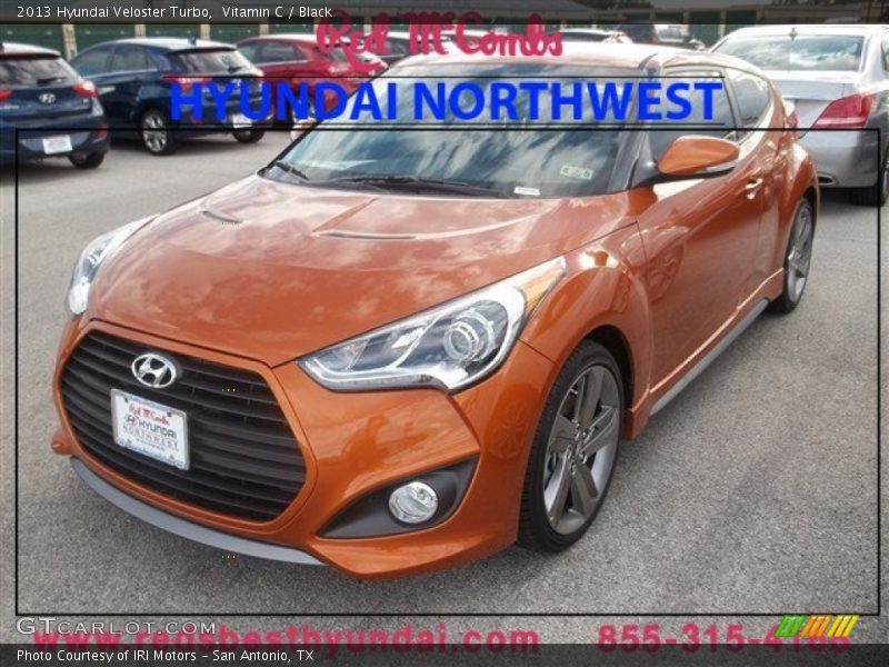 Vitamin C / Black 2013 Hyundai Veloster Turbo