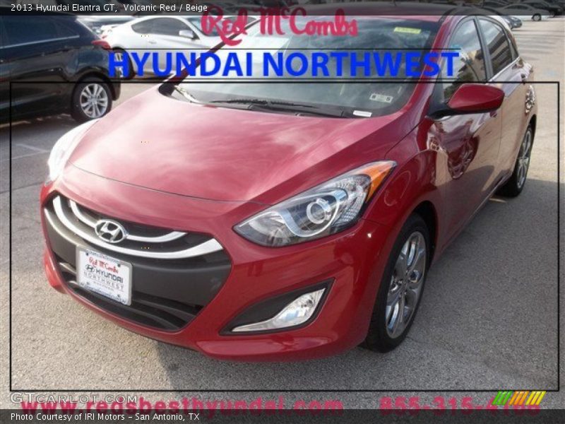 Volcanic Red / Beige 2013 Hyundai Elantra GT