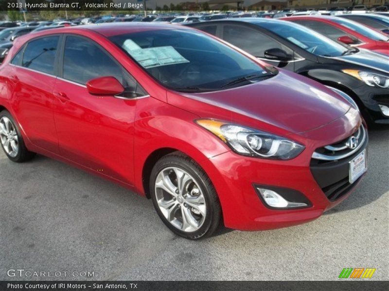 Volcanic Red / Beige 2013 Hyundai Elantra GT