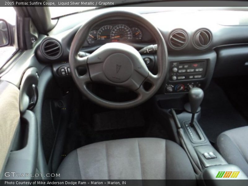 Liquid Silver Metallic / Graphite 2005 Pontiac Sunfire Coupe