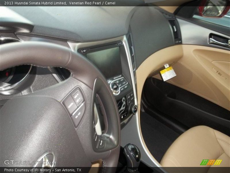 Venetian Red Pearl / Camel 2013 Hyundai Sonata Hybrid Limited