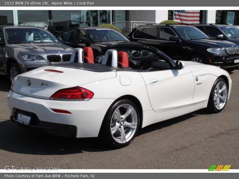 Alpine White / Coral Red 2013 BMW Z4 sDrive 28i