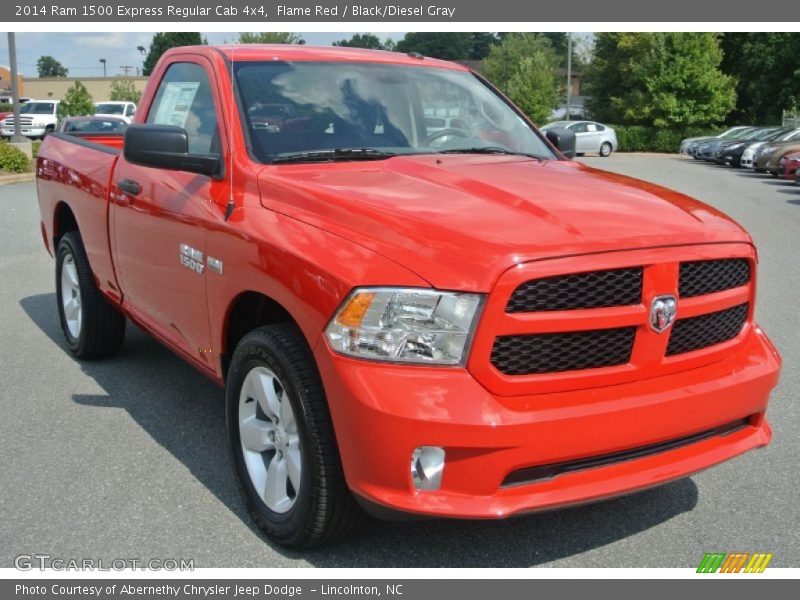 Flame Red / Black/Diesel Gray 2014 Ram 1500 Express Regular Cab 4x4