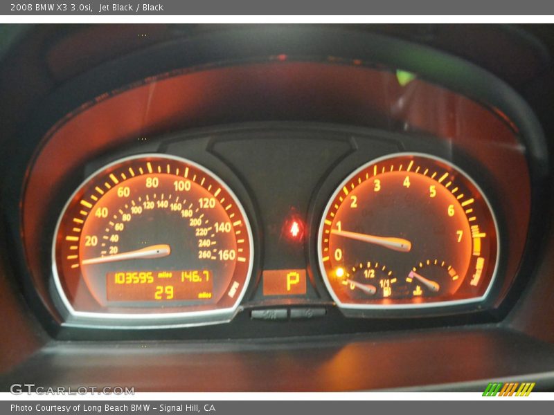 Jet Black / Black 2008 BMW X3 3.0si