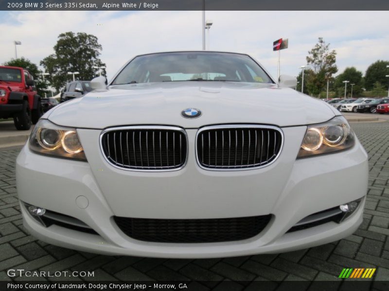 Alpine White / Beige 2009 BMW 3 Series 335i Sedan