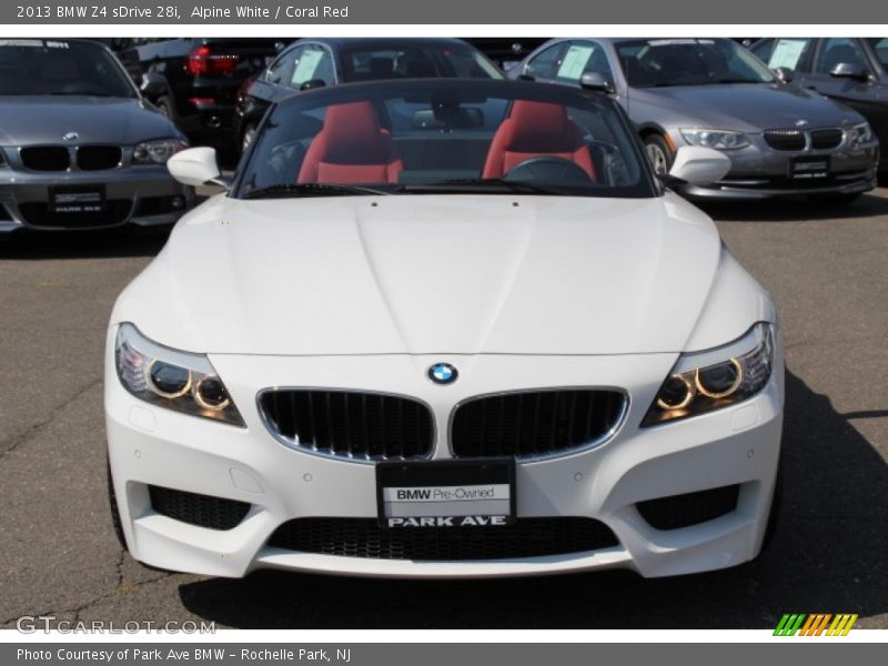 Alpine White / Coral Red 2013 BMW Z4 sDrive 28i