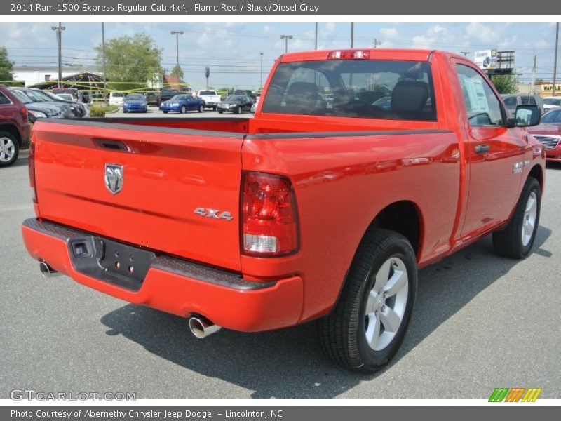 Flame Red / Black/Diesel Gray 2014 Ram 1500 Express Regular Cab 4x4
