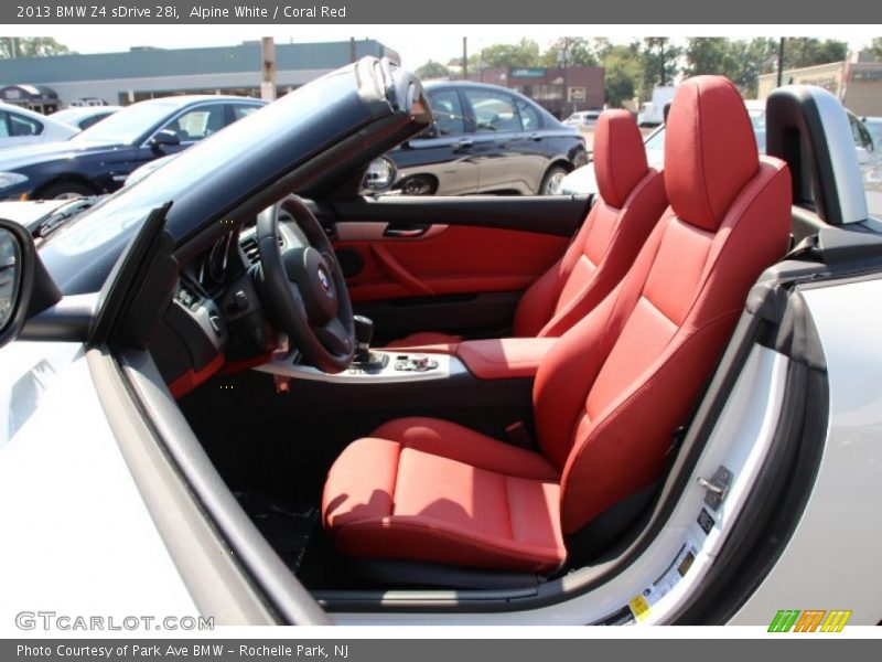 Alpine White / Coral Red 2013 BMW Z4 sDrive 28i